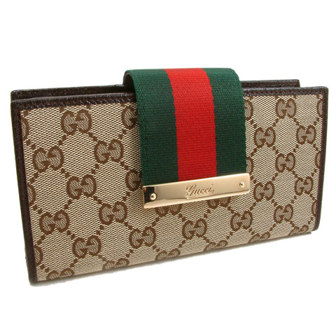 Authentic Gucci Orignal GG Canvas Continental Wallet 181672